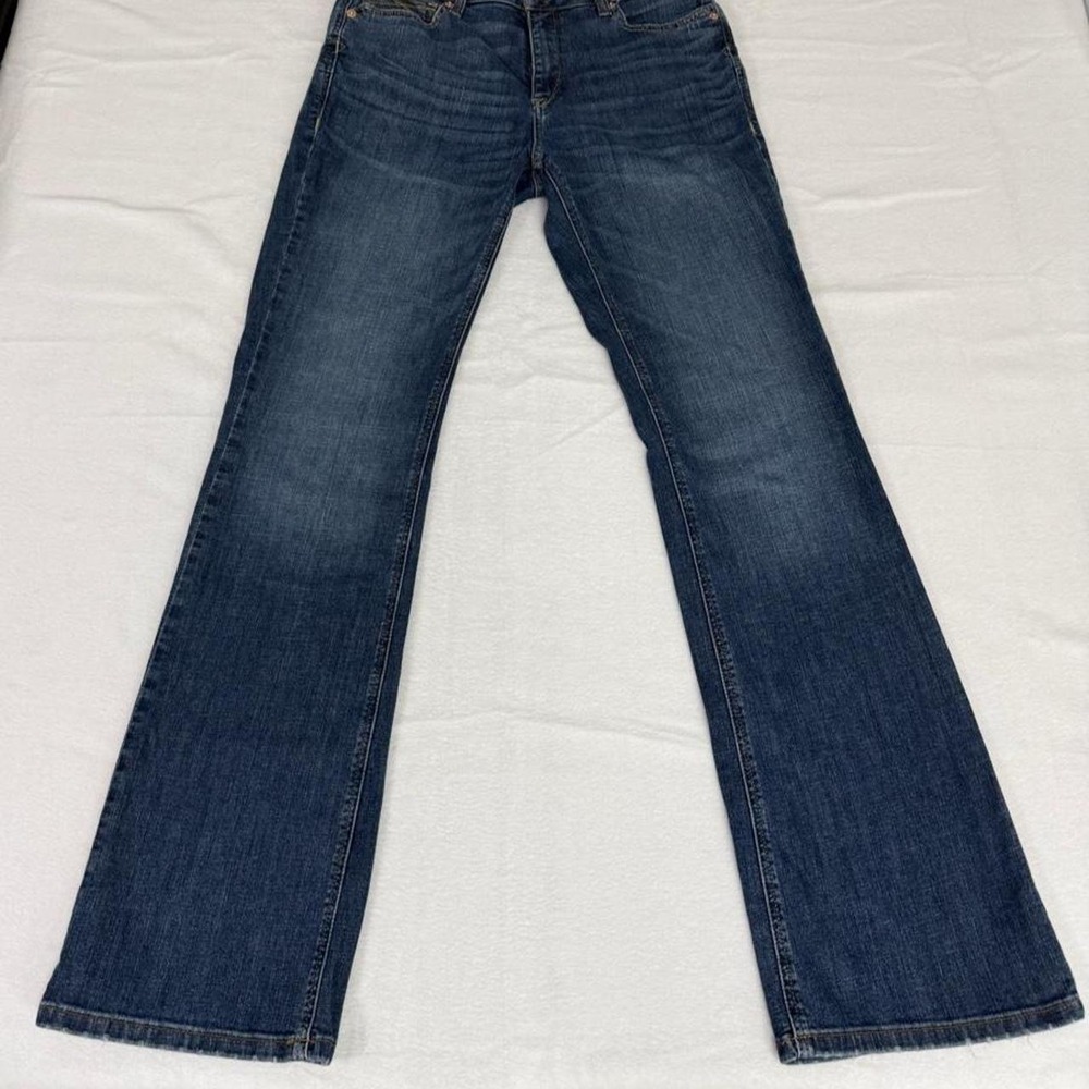 Ariat REAL Denim Womens 31L Dark Wash Bootcut Jeans Western Blue Long